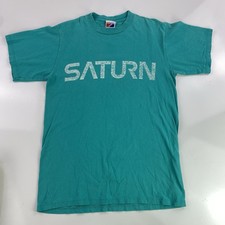 Rare Vintage 90s Saturn Logo Promo Tee White SZ L