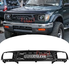 Front Grille For Tacoma 1995 1996 1997 Bumper Mesh Grill Matte Black Wletters