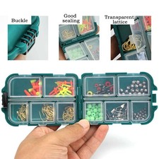 Transparent Fishing Storage Box Case Container Compartments Fishing Lure Bait