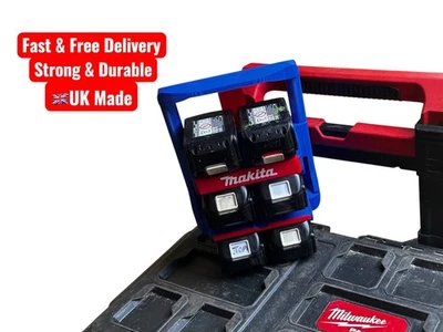 Makita 18V PACKOUT compatible 6 battery caddy Makita LXT x Milwaukee PACKOUT - Image 1 of 4