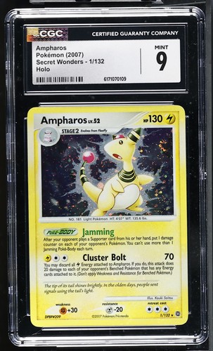 Ampharos graded CGC 9 for sale on eBay