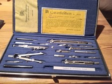 Original Richter Präzision Reisszeug Kopernikus IX b Neusilber