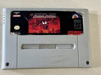 Spider-Man and Venom  Maximum Carnage Super NES  Hard to find