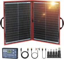 110w 18v Solar Panel Kit (21x28inch,5.9lb),Solar Controller 2 USB Output