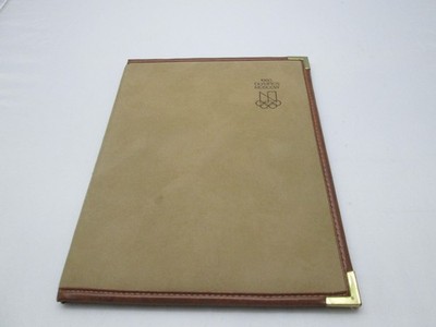 Brown Portfolio Folder Organizer Planner Notepad 8.5''x11'' Legal Pad Folio VTG