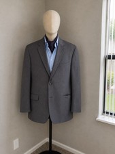 Lauren Ralph Lauren Men s 46R Gray 100 Wool Blazer Sport Coat Two Button