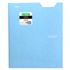 Five Star Pocket Prong Paper Folder: 9 in. x 11 in. Light Blue 1 folder