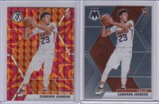 2 * CAMERON JOHNSON * 2019-20 MOSAIC ORANGE REFRACTOR HOLO BASE RC 