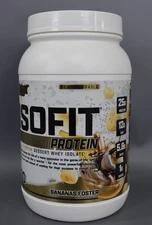 Nutrex Research IsoFit Whey Protein Powder Instantized 100% Whey - Exp 9/1/2026