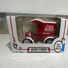 Ertl 125 1905 Ford Delivery Car Bank Ace Hardware Fifth Edition Diecast Ertl 125 1905 Ford Delivery Car Bank Ace Hardware Fifth Edition Diecast