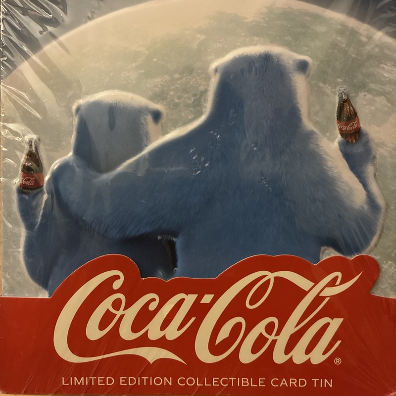37 pc Coca-Cola POLAR BEARS Christmas Greeting Cards Set w Collectible Tin NWT