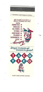 Taco Tico     Matchcover  Mexican Restaurant