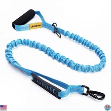 6FT Heavy-Duty Elastic Bungee Dog Leash - Reflective, Shock Absorbing, Padded