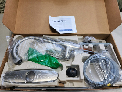 MOEN Kaden Sprayer Kitchen Faucet w Reflex/Powerclean in Stainless 87966SRS 