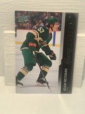 Adam Beckman Upper Deck Young Guns Rookie Card 2021-2022 #733 Minnesota Wild. rookie card picture