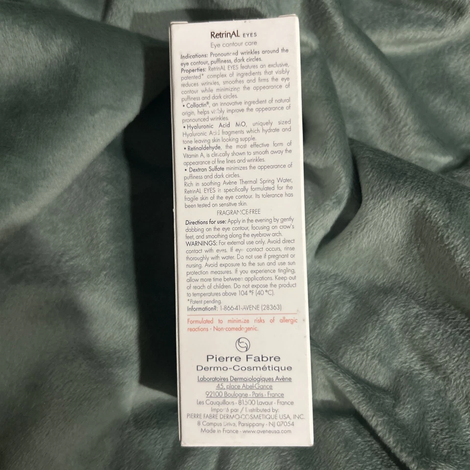 Avene RetrinAL EYES Contorno de Ojos Cuidado Arrugas Hinchazón Ojeras **Exp 12/25 Foto 3 de 4