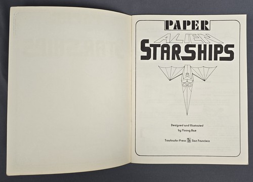 PAPER ALIEN STARSHIPS TO COLOR CUT OUT AND FLY VINTAGE BOOK~TROUBADOR PRESS 1980 - Imagen 4 de 13