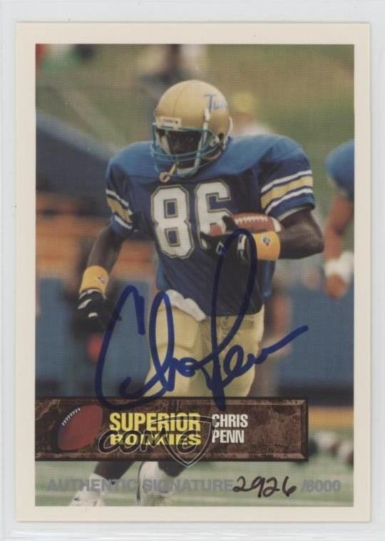1994 Superior Rookies Auto 2926/6000 Chris Penn #79 Auto RC 2k3