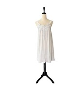 Eileen West 100 Cotton Feminine Chemise Sleep Dress Nightgown Small 6-8 
