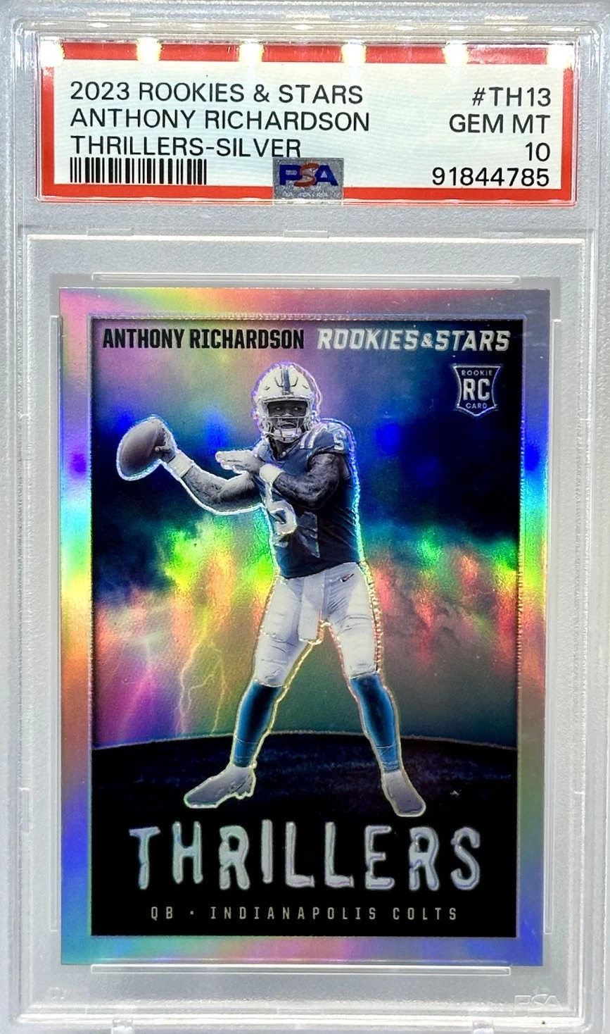 Anthony Richardson Panini Rookies & Stars Thrillers #TH13 Silver