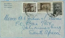 96821 - ARGENTINA - POSTAL HISTORY -  Airmail  COVER to SOUTH AFRICA  1958