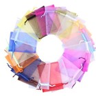 100PCS Jewelry Bags Organza Wedding Bags Drawstring Candy Pouch Small Gift Bags