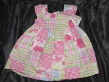 NWT Gymboree Fairy Garden Floral Gingham Patchwork Easter Dress 3-6 Baby girl