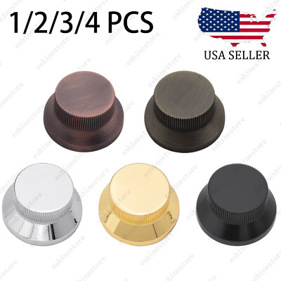 1/2/3/4Pcs Metal Guitar Volume Tone Control Knobs For Ibanez PRS Gibson Epi