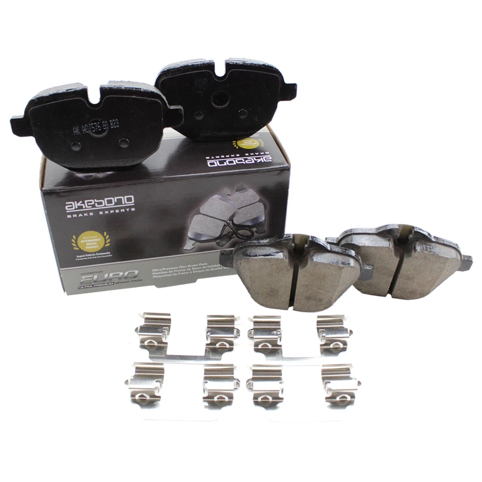 Pastillas de freno de disco traseras Akebono Euro para BMW F10 serie 5 F25 X3 F26 X4 E89 Z4 i8 Foto 3 de 4