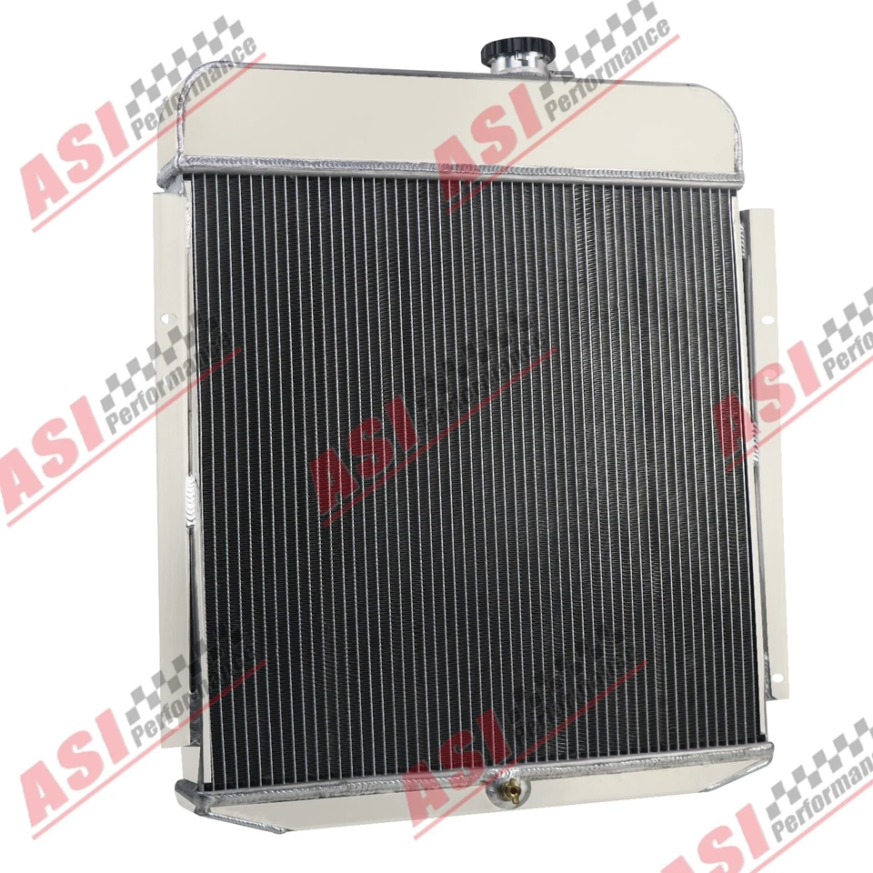 3 Row Aluminum Radiator fit 1949-1950 Plymouth Deluxe Special Deluxe Suburban Foto 4 de 4