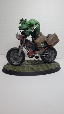 Dirt Bikaz Orks , large scale , resin print and paint , display collectable