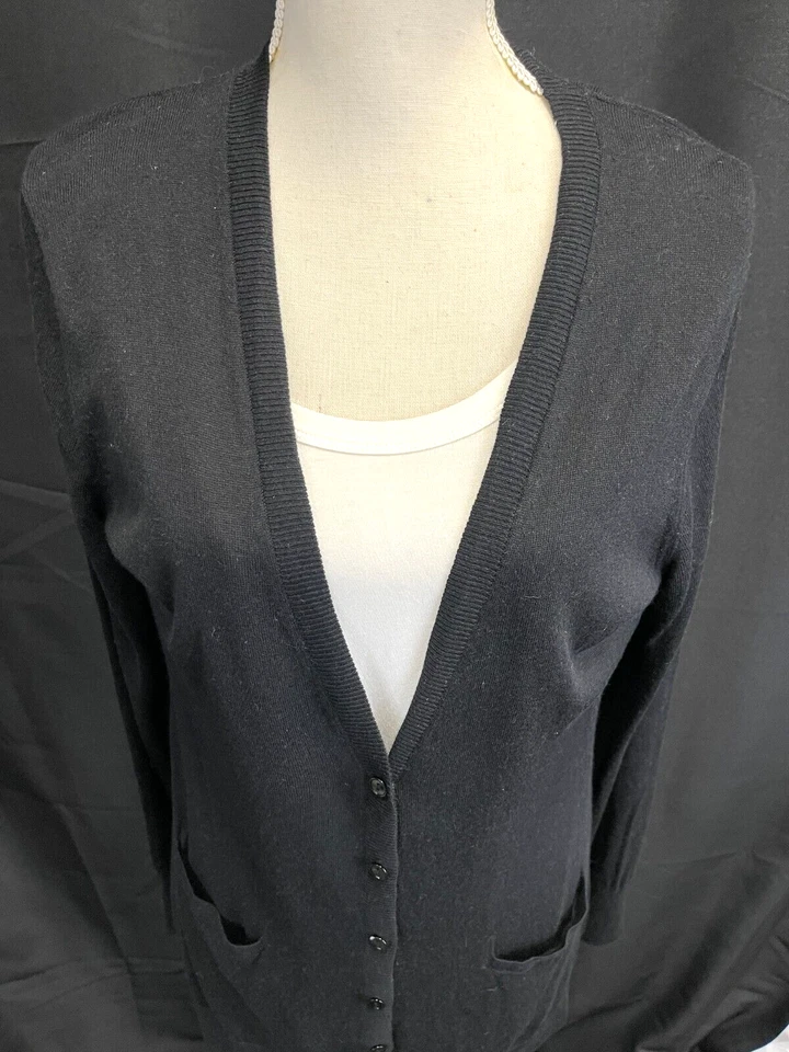 Cárdigan de cachemir abotonado para mujer Nordstrom Collection talla L Foto 3 de 4