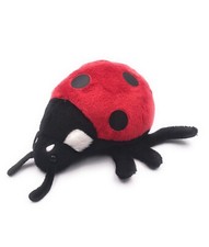 Animal en Peluche Tissu Animal Coccinelle Porte-Bonheur 16 CM