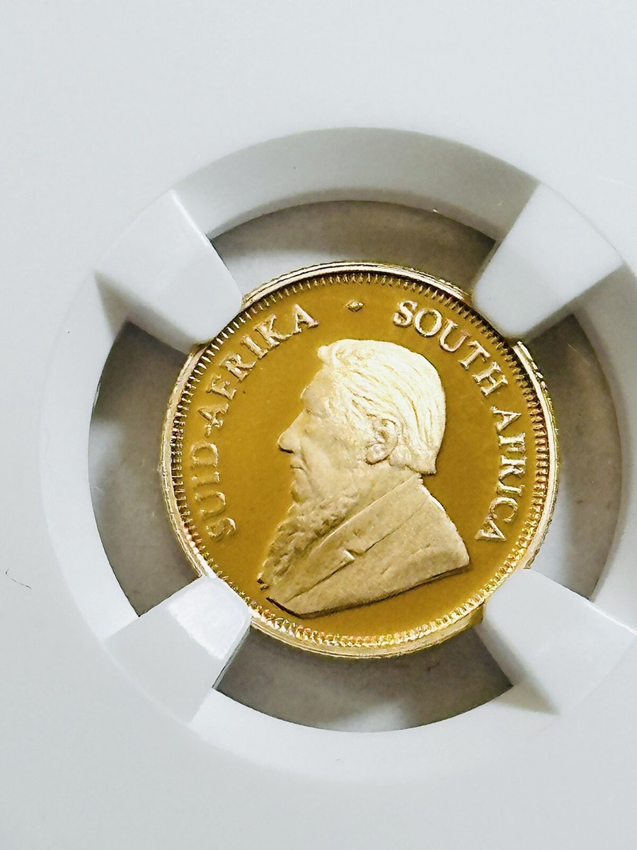 2010 GOLD SOUTH AFRICA 1/10 OZ KRUGERRAND COIN NGC PROOF 70