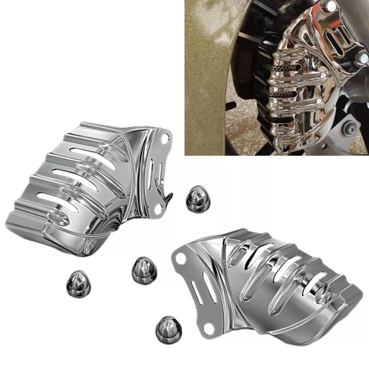Harley davidson chrome sale brake caliper covers