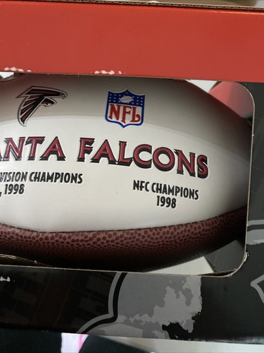 Atlanta Falcons Full Size Football White NFC Champions 1998 Limited Edition - Picture 7 of 8