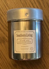 New Southern Living Flour & Sugar Shaker, Silver