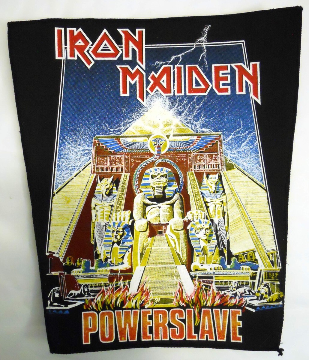 Iron Maiden Back Patch - Vintage 80's PowerSlave Egyptian Pyramid