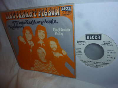 Lieutenant Pigeon, I'll Take You Home Again Kathleen, German Decca 7'' PR Copy 74