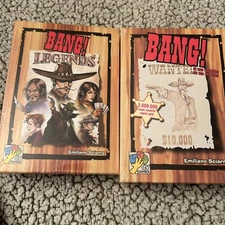 Lot Of 2 Bang! Games Legends And Wanted Card Games Emiliano Sciarra DV Games