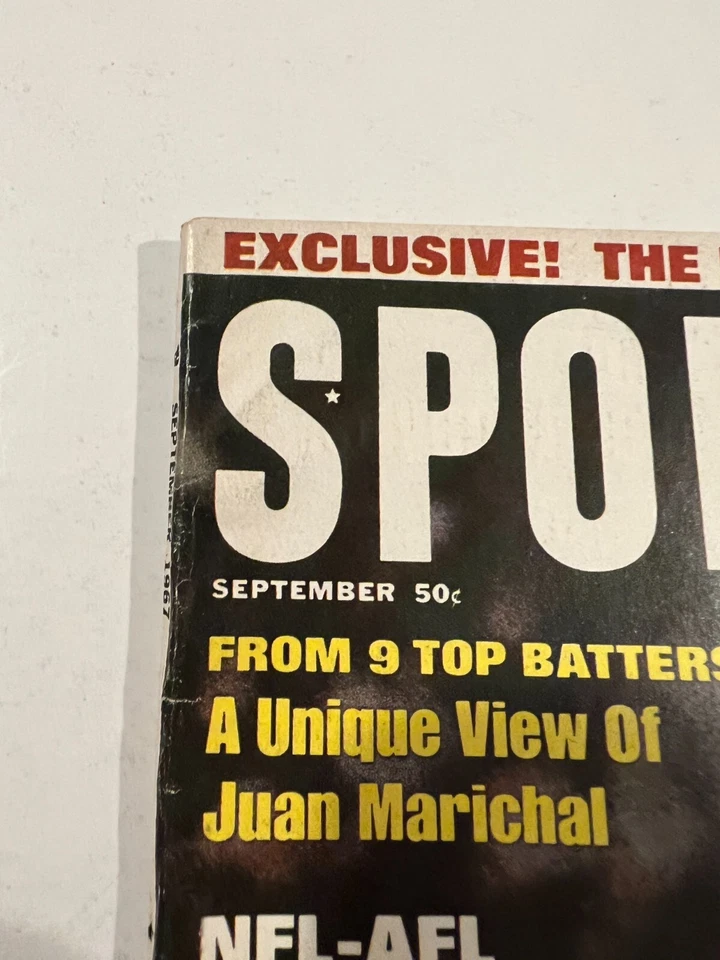 Revista deportiva Pete Rose autografiada firmada a mano septiembre 1967 Foto 4 de 4