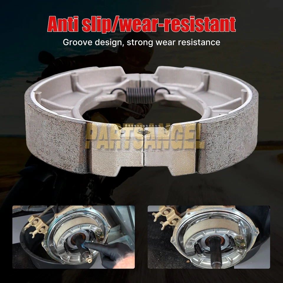 Juegos de zapatas de freno delanteras traseras para Honda SL70 90 CL70 100 C70 S90 CT90 ST90 XL70 Z50 Foto 4 de 4