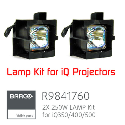 BARCO R9841760 Kit 2x Lampe/Beamerlampe R9841761, für iQ 350 400 500, NP 1598  
