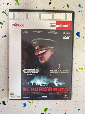 EL HUNDIMIENTO DVD BRUNO GANZ ALEXANDRA MARINA CORINNA HARFOUCH ESPAÑOL ALEMAN