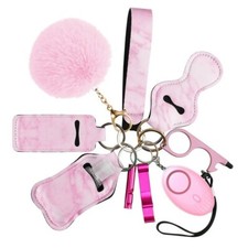 Newest Safety Keychain Set for Women,10 Pcs Safety Keychain Accessories
