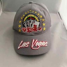 Las Vegas Baseball Cap Poker Cards Embroidered Clean OneSize Good Luck Aces
