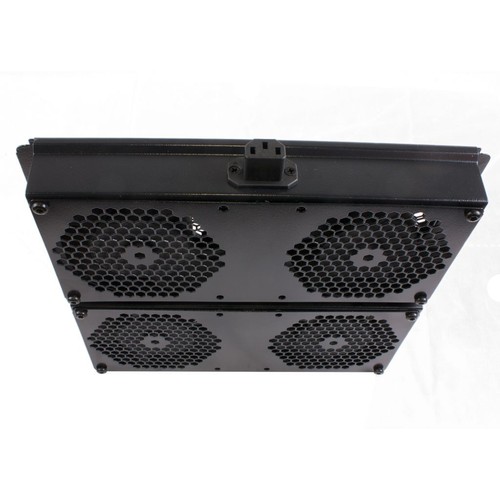 Rockstable 19 Zoll Kühlungselement mit vier Lüftern für Serverschränke - Afbeelding 3 van 4