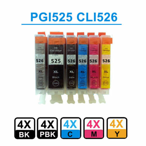 20 Chipped Ink Cartridges for Canon PIXMA Printer PGI55 CLI551 525 526 520 521 - Picture 36 of 54