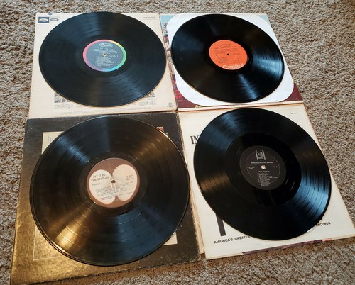 set of 4 beatles vinyl records let it be introducing 65 sgt peppers lonely heart - Picture 3 of 7