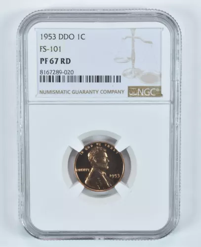 1953 Lincoln Wheat Cent DDO FS-101 PF67 RD NGC *9076